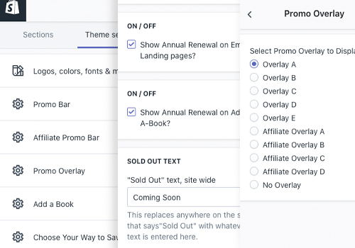 Shopify Admin Panels